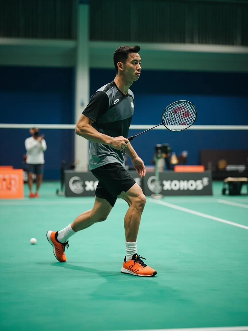 Badminton footwork drill visual