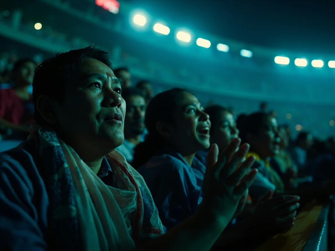 Fans in the stand visual