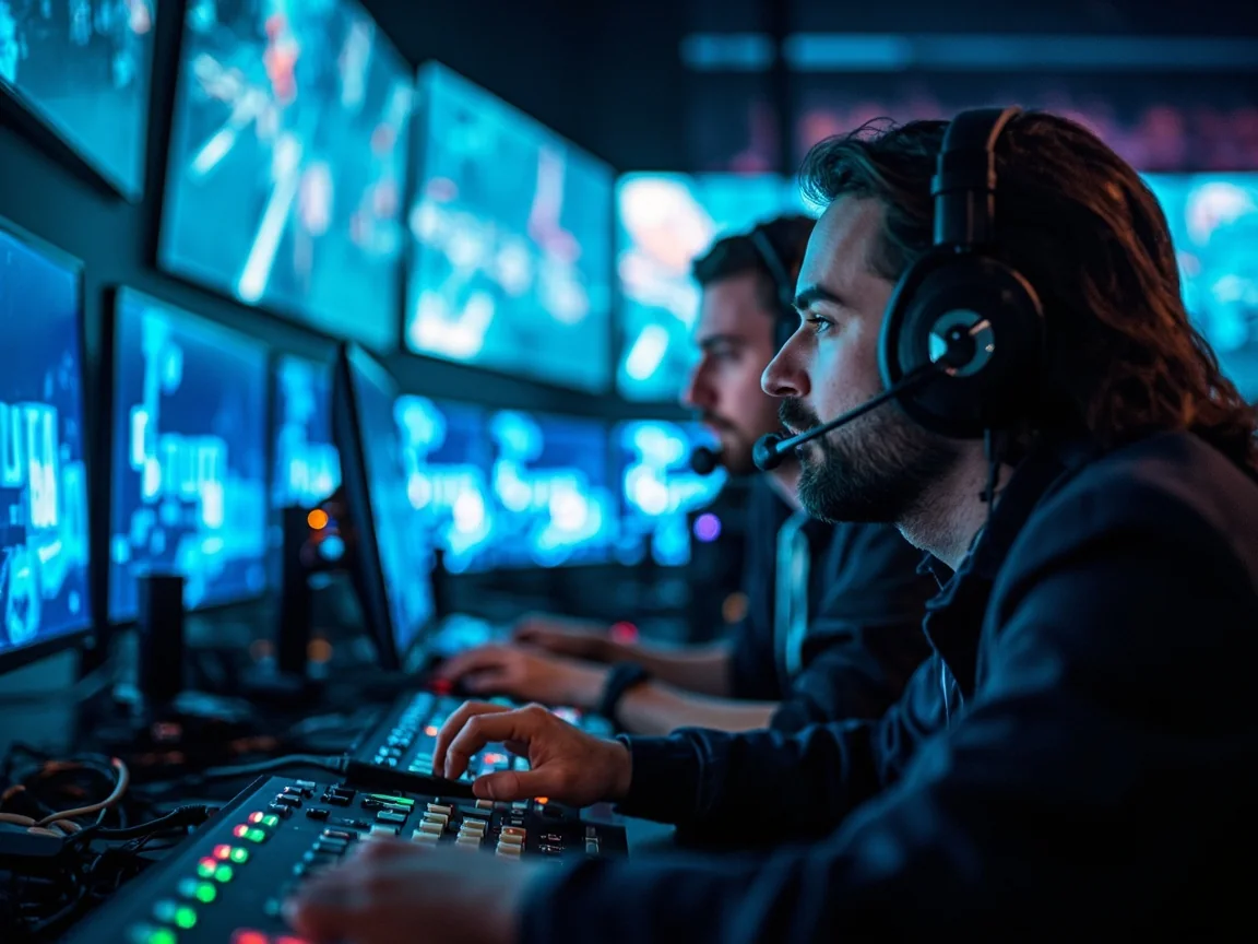 Esports production control and broadcast visual
