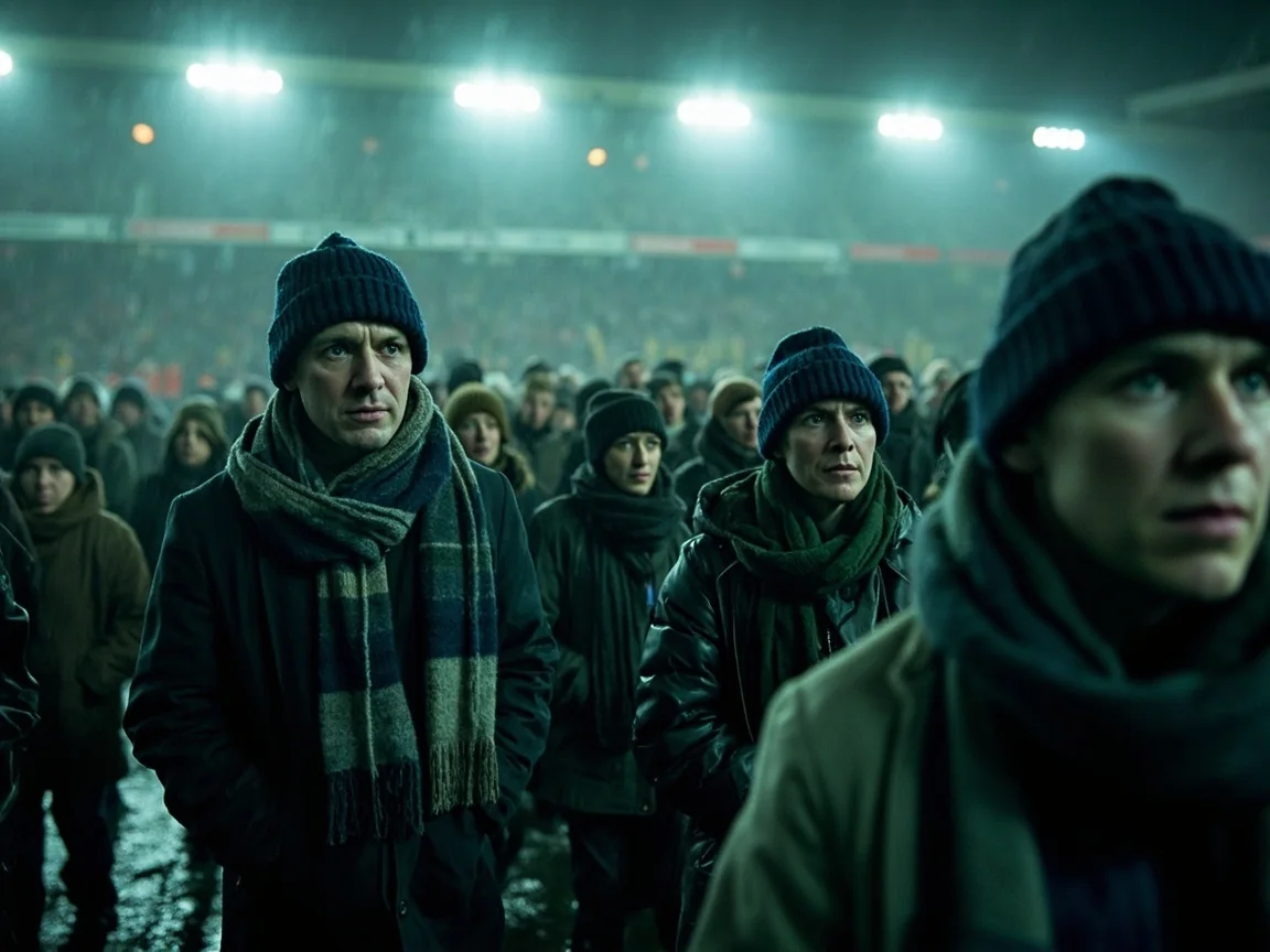 Football away-end culture visual
